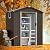 JY QAQA 5x3 FT Metal Outdoor Garden Storage Shed,Waterproof Metal Garden Sheds with Window and Lockable Double Door,Weather Resistant Steel Tool Storage House Shed for,Garden,Patio,Lawn