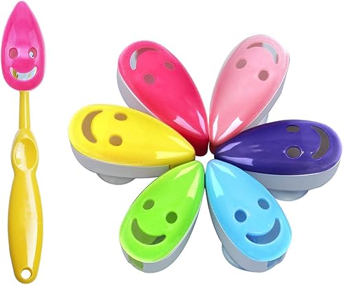 Funda para cepillo de dientes, 6 unidades, funda para cabeza de cepillo de dientes, tapa de ventosa, protector de cepillo de dientes portátil, 6