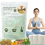 10 Pack Yoni Steam Herbs, Sitz Bath Soak Powder with Honeysuckle, Dandelion, Chrysanthemum, Suitable for Postpartum Recovery, Perineal Comfort, Herbal Blend for External Use, Yoni Steamer for Women