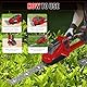Akku Grasschere Strauchschere Set kompatibel mit Milwaukee 18V M18, gartenschere Heckenschere Handheld rasenschere Strauchtrimmer Grasmesser 22cm 13cm Strauchscherenmesser (ohne Akku)