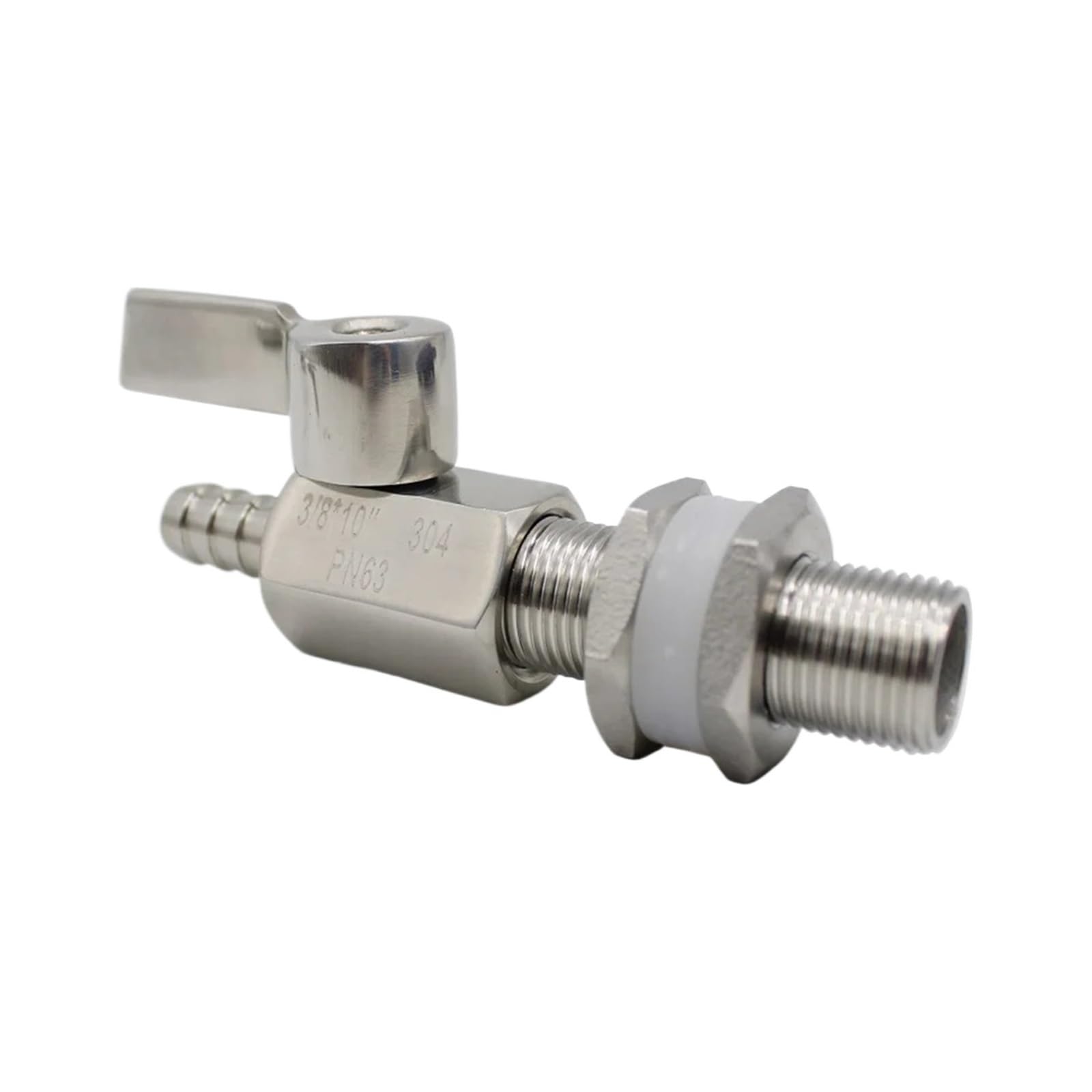 Vanne de vidange premium inox 304 robinet a boisseau spherique usine male 3/8 10mm