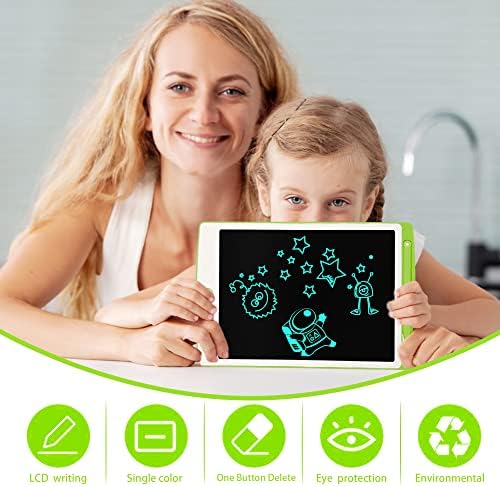 Richgv LCD Writing Tablet, 8.5 Inch Kids Drawing Tablet Doodle Board with Lanyard, Mini LCD Drawing Board Gifts for Kids and Adults Drawing & Writing (Green) 2 51HvTn7fPCL. AC