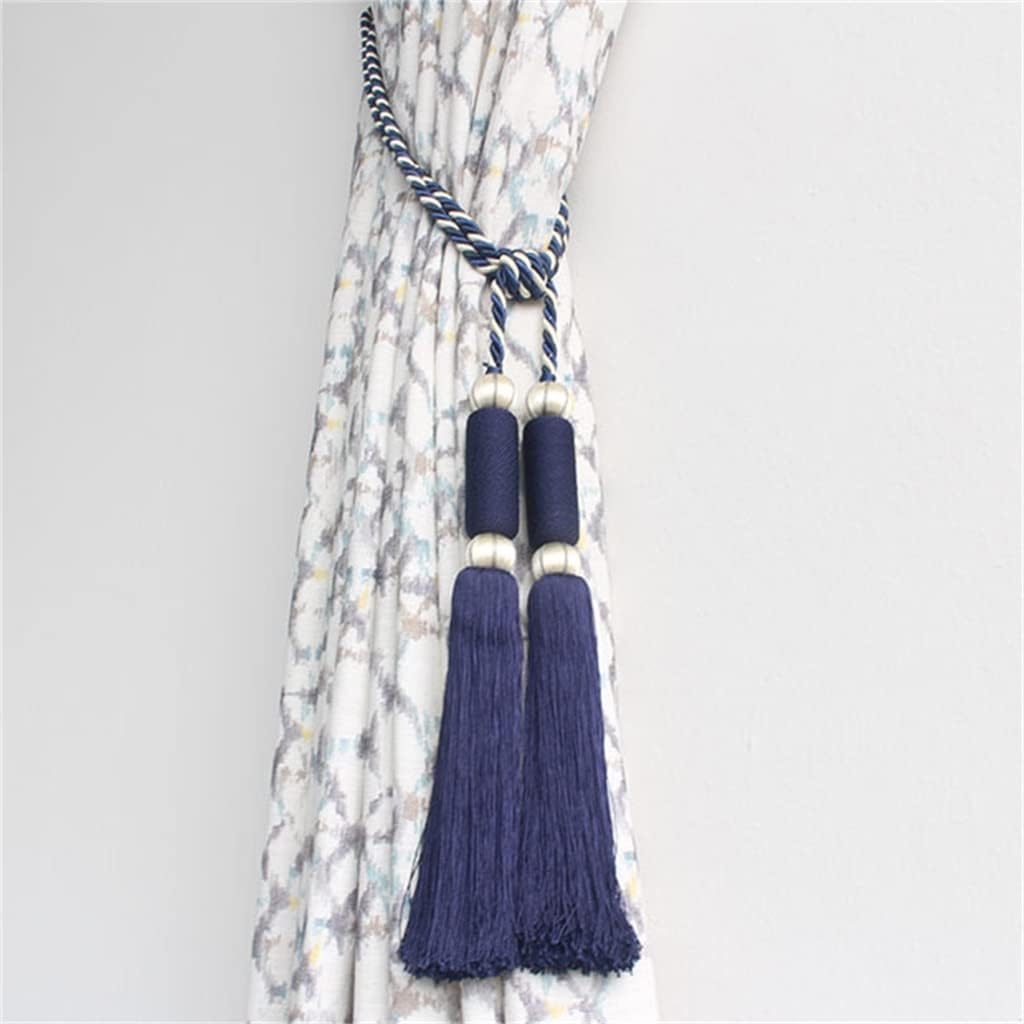 FMURY Large Long Double-Ended Curtain Tassel Strap Hook Curtain Buckle(E)