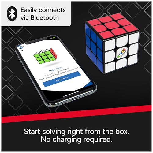 Image of Rubik's Cube, The Official Rubik's ConnectedX, Bluetooth-Enabled 3x3 Speed Cube with Guided Learning App for Beginners, Brain Teaser Fidget Toy & Puzzle for Adults, Teens, & Kids, for Ages 8 & Up