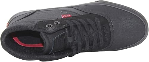 Miniatura 6 de Levi's Zapatillas de deporte Lance-Mid-CT-CVS-UL para hombre, color negro, monocromo, talla 7.5, negro, (Black Mono Chrome)