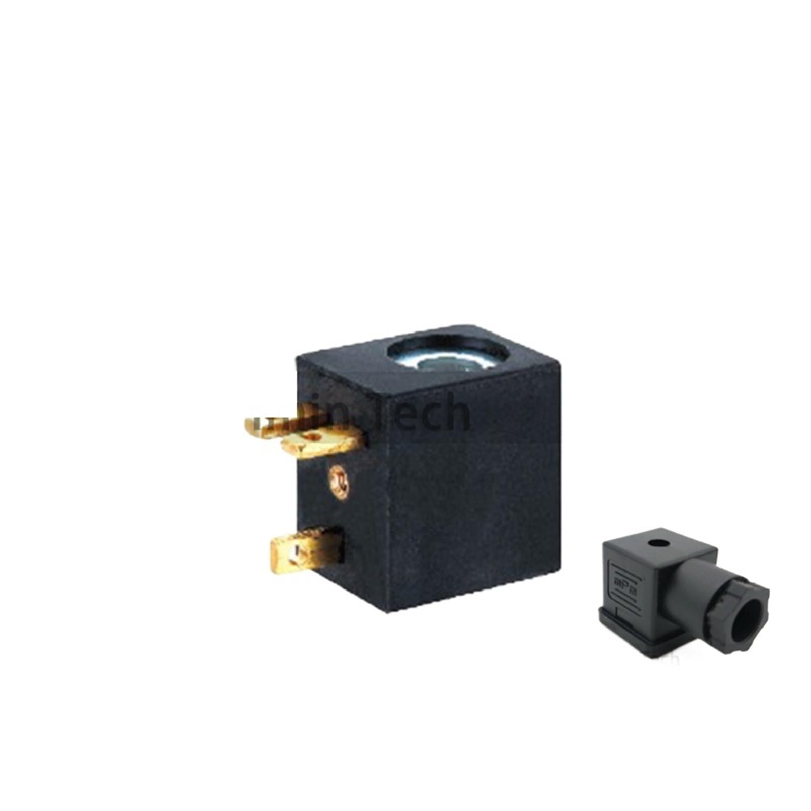 1pcs 4V210 AC 4-8 VA, 3-8W Solenoid Valve Coil AC220V DC24V DIN43650B for Pneumatic Solenoid Valve(4V210C,DC24V)