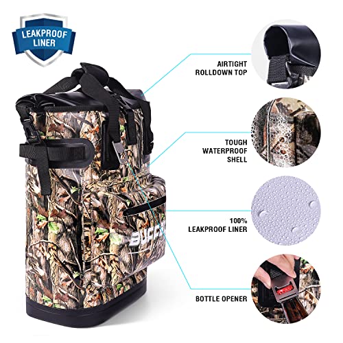 Buffalo Gear Cooler Backpack,18L Leakproof Cooler Bag Insulated Cooler For Picnic Beach Camping Hiking Park Fishing (Camo) #TOP2