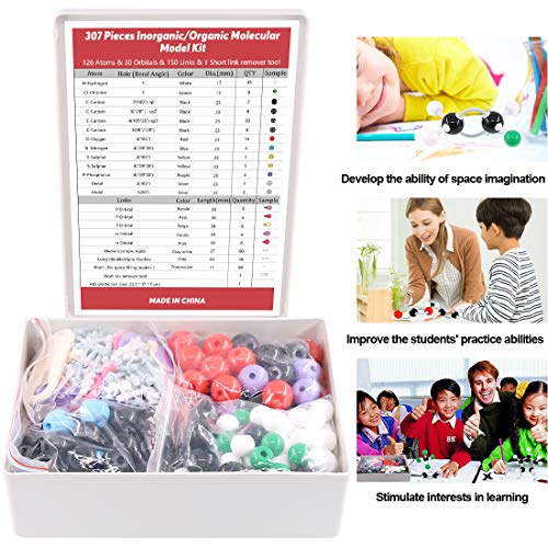 image for Hilitchi 307Pcs Chemistry Molecular Model Kit Organic and Inorganic fo