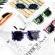 8 Stück Pixel Sonnenbrille Bunt, Mosaik Thug Life Brille und 12 Spiel Pixel Silikon Armband für Geburtstagsdeko, Themenpartys,Konzerte,Festivals (20 Stück)