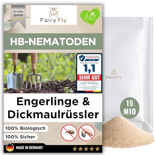 HB Nematoden gegen Dickmaulrüssler & Engerlinge - 15 Mio Nützlinge für 30 m² Schädlinge - FairyFly® – Ansicht 1
