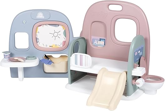 Smoby - Baby Care - Nativity scene - for dolls up to 42 cm - Many accessories - Play functions - Recycled material - From 3 years old - Made in France