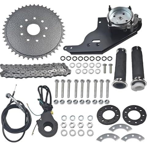 NAVARME 42cc 4-Stroke Rear-Wheel Side Mount Kit for 47cc 49cc GX35 Gas Motorized Bicycle Bike Cover