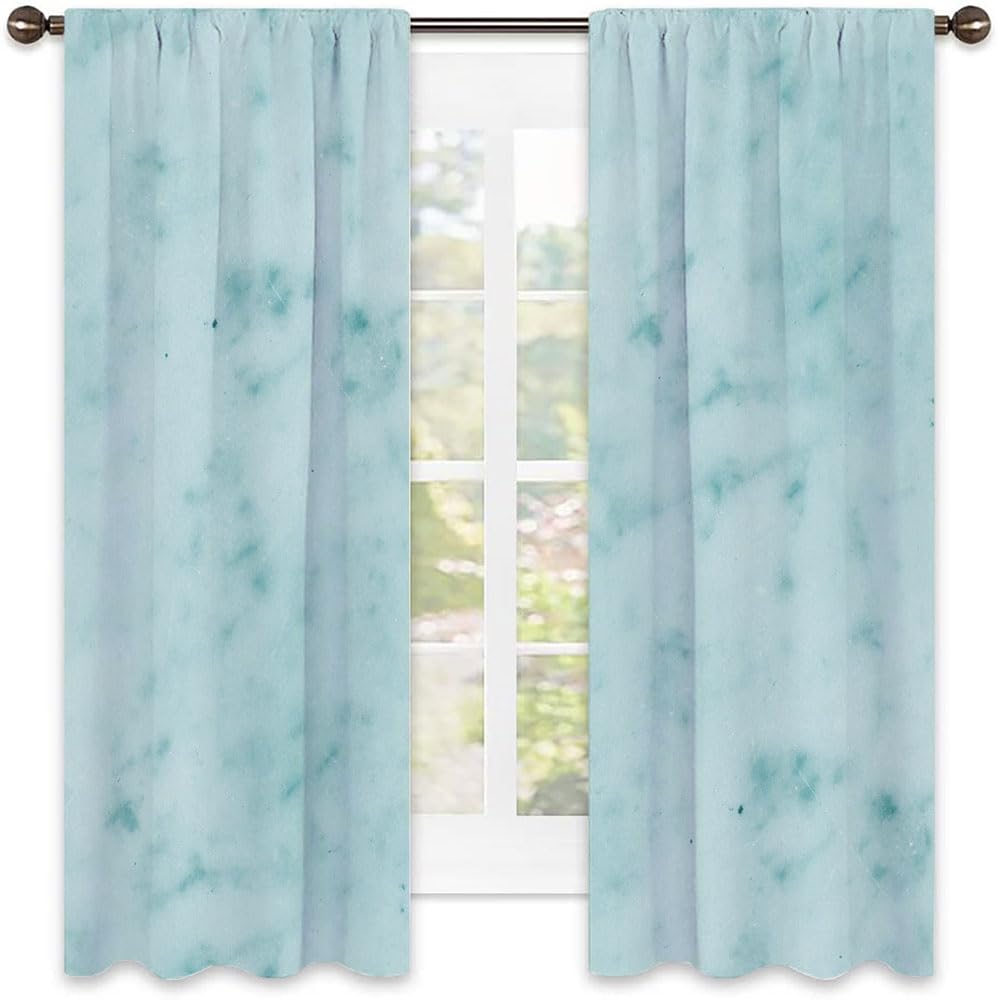 Texture marbre haut de gamme pour rideau de chambre 254x213cm