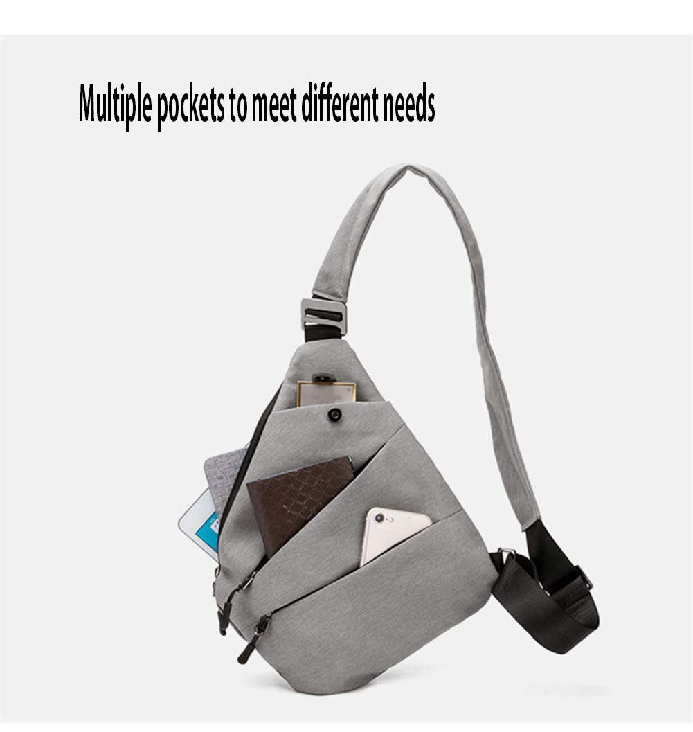 Ovecat Sling Bag Crossbody Spalla Petto Zaino antifurto a ghigliottina, per Uomo Donna