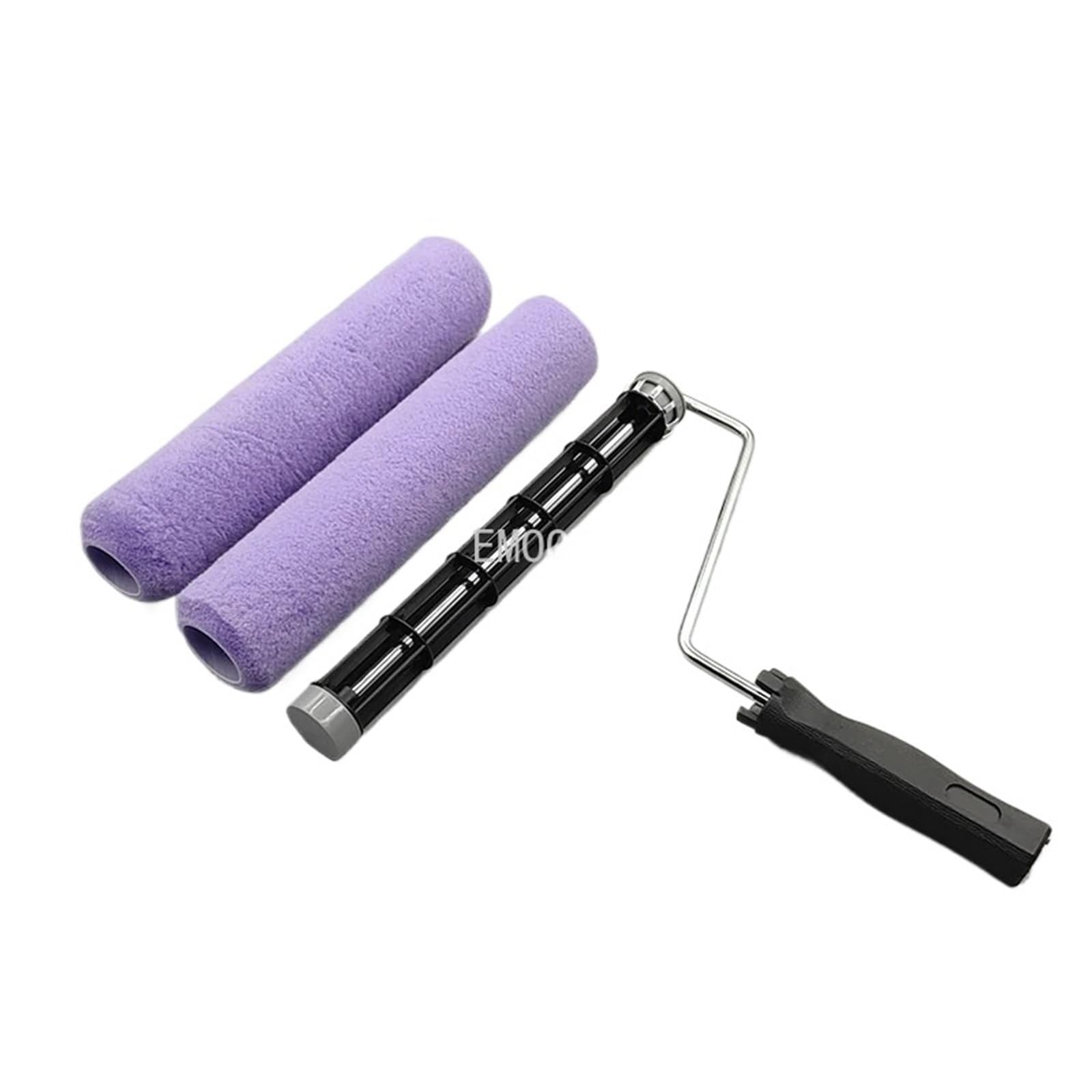 Irfhdcx Set C Paint Roller 12-Inch For Painting Home Renovation Tool Purple Roller Brush Resistant To Shedding With Fine Texture(Set C)