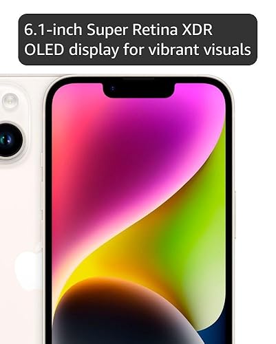 Amazon.com: Apple iPhone 14, 256GB, Starlight - Unlocked (Renewed