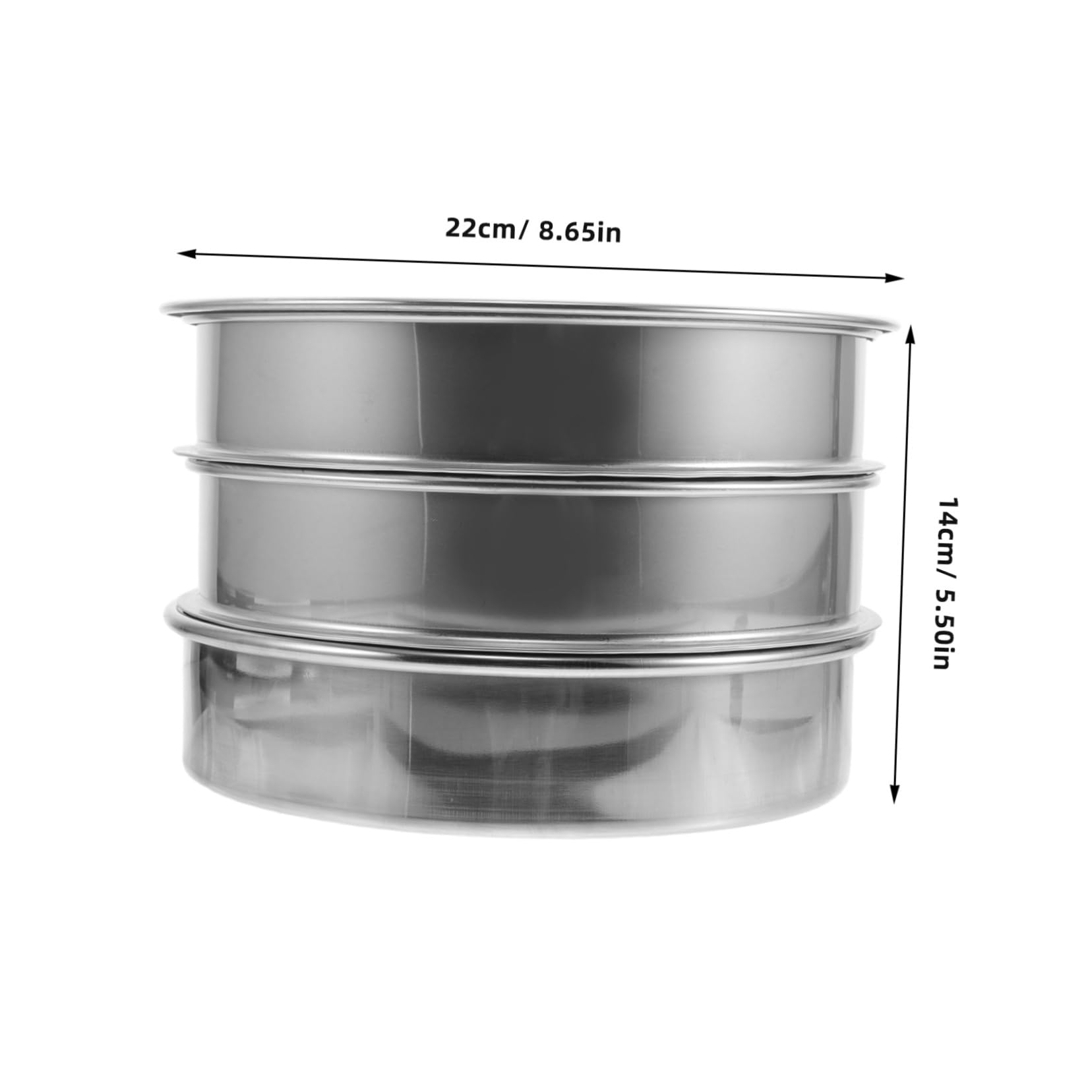 Yardwe 1 Juego Kit de Germinación Inoxidable Apilable con Tapa para de Alfalfa Frijoles y de Trigo Bandejas y Tapa para Casa y Comercial