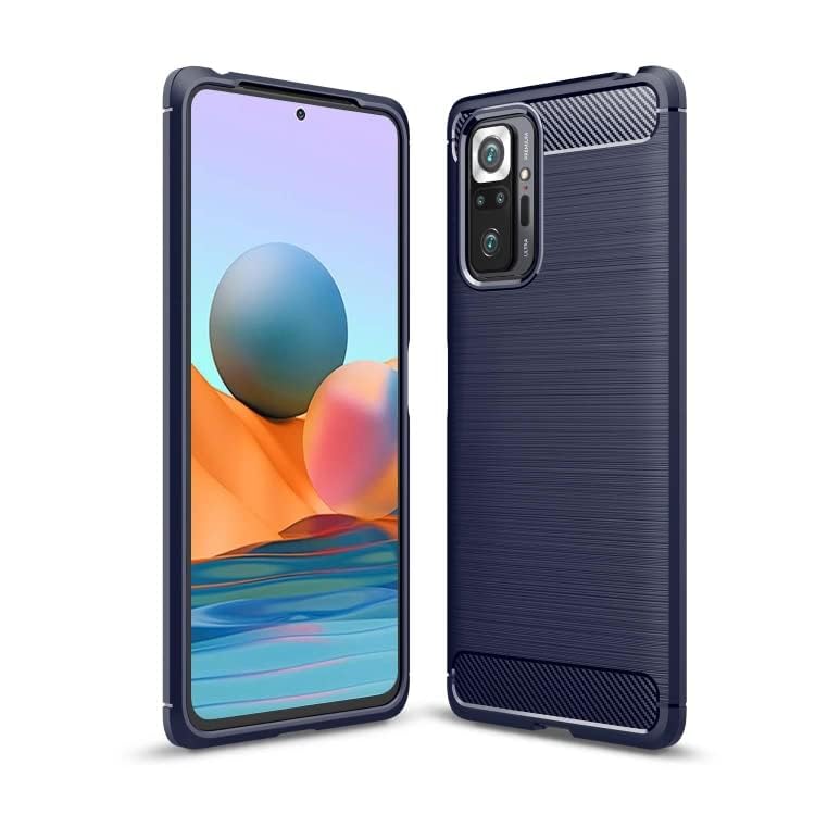 Image of Basic Case for Redmi Note 10 Pro /Note 10 Pro Max (Carbon Fibre Blue)