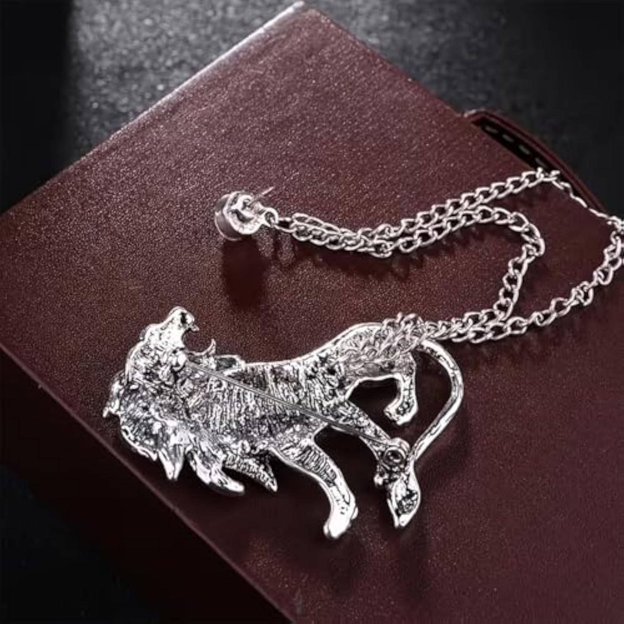 Men's & Women's Crystal Chain Tassel Lapel Pin, Elegant