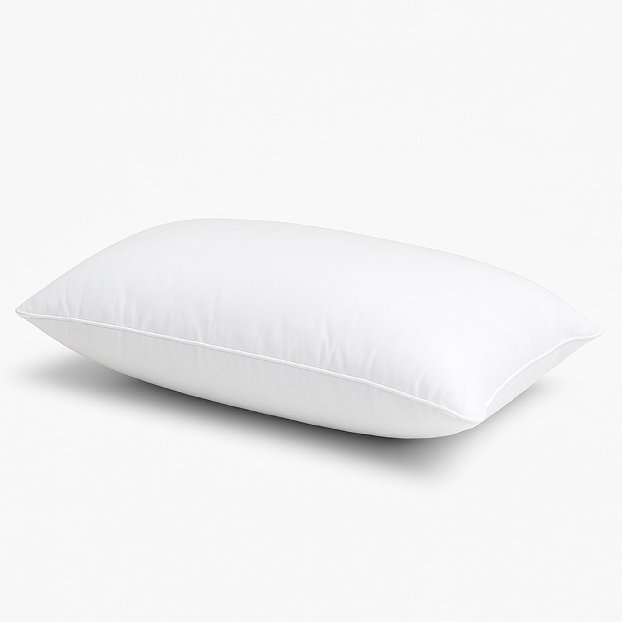 Pillow 1 Pack Microfiber Hollowfibre Pillows – Luxury Firm & Plump Bed Pillows for Sleeping, Hypoallergenic Down Alternative Bounce Back Pillows for Back, Side & Stomach Sleepers, 50 x 75cm