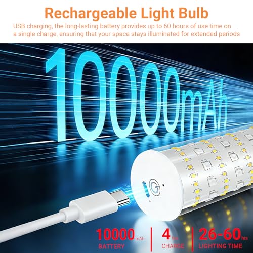 Image of Peel and Stick Wall Sconces, Stick On Wall Sconces Battery Operated, Wireless Adhesive Wall Sconce with 10000mAh Battery Corn Bulb, No Drilling Wall Lamp for Bedroom Living Room