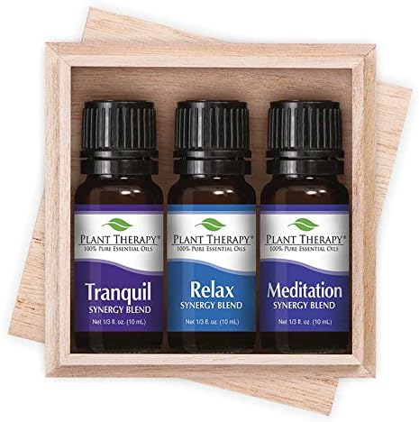 Plant Therapy Relaxation Synergy Set 100% Pure, Undiluted, Therapeutic Grade