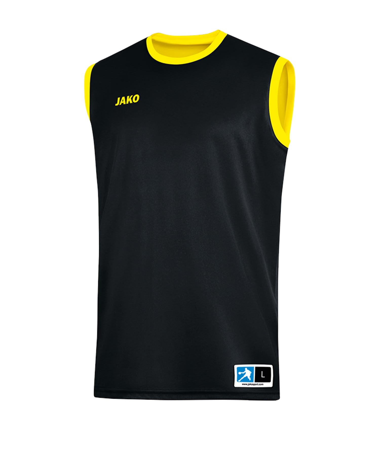 JAKO Men's Change 2.0 Reversible Jersey, Black/Citroen, 3XL
