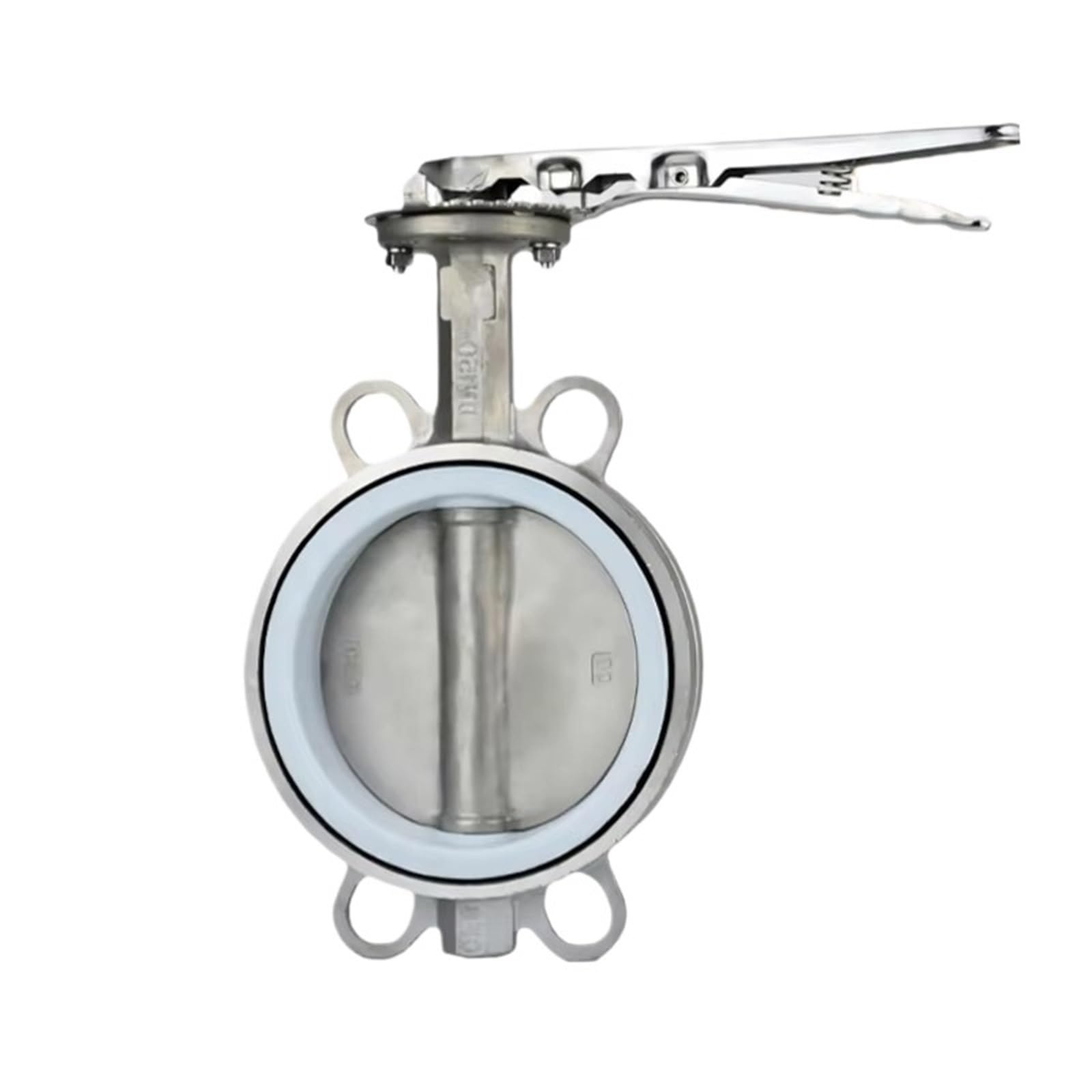Qvctadpc Stainless Steel 6 Inch Butterfly Manual Valve Epdm/Ptfe Sealing Ring 304 Wafer Type Butterfly Valve(Pn16)