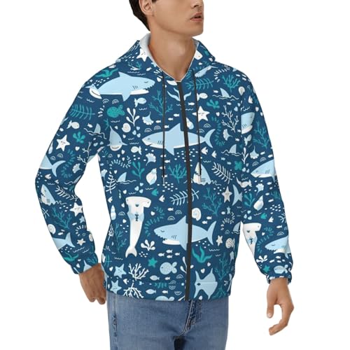 Sweat poisson bleu pour homme pour un style casual sans effort au quotidien