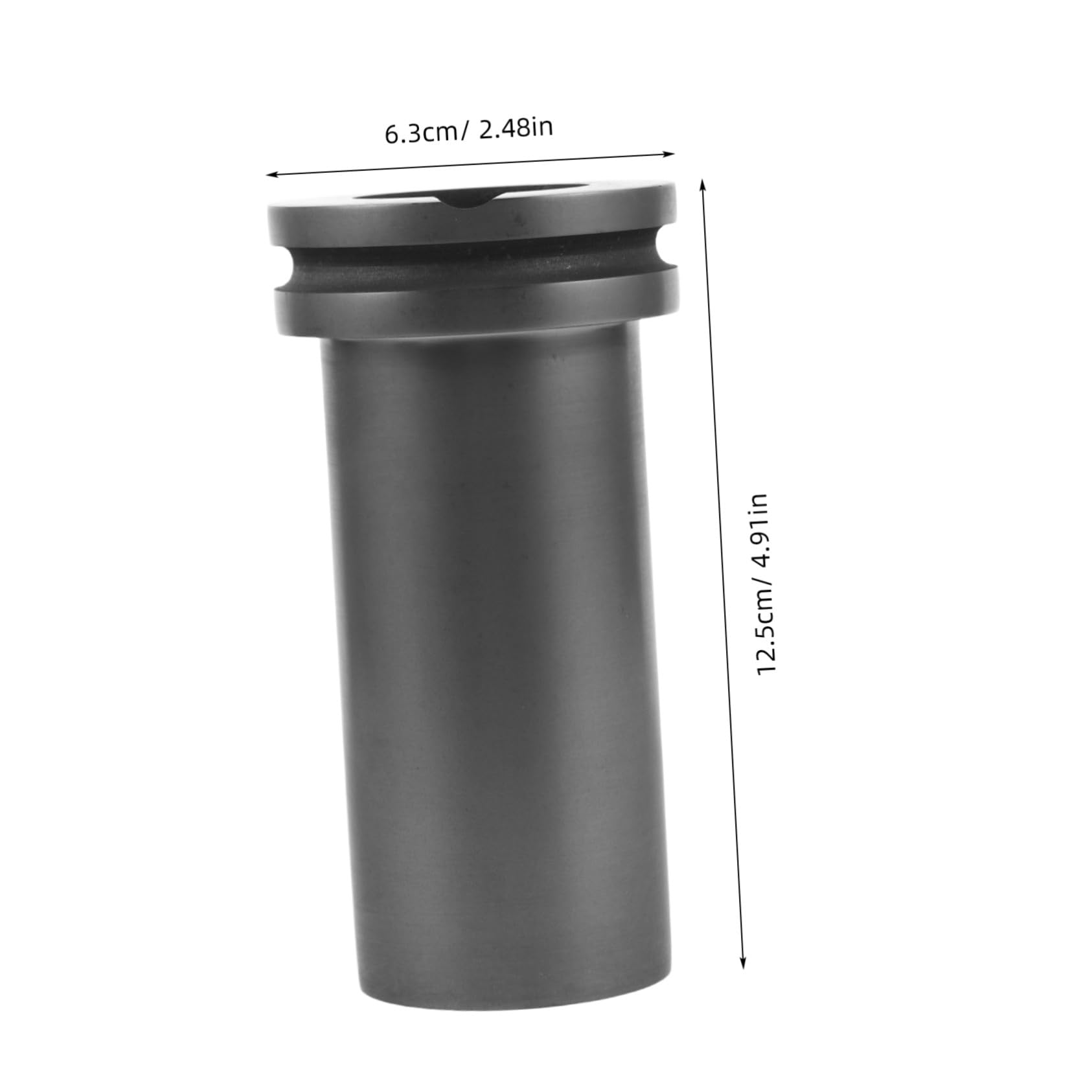TEHAUX Recipiente de Grafito Negro para Fundición de Metales en Hornos Compacto y Fácil de Almacenar