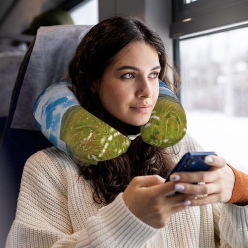 Almohada cuello espuma viscoelástica tamaño viajero miniatura 5