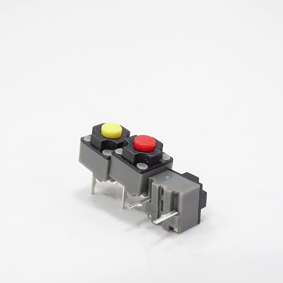 5PCS Kailh Mute Button 6x6x7.3mm Square Switch Silent Switch Button Micro Switch 10 Million Square Switch