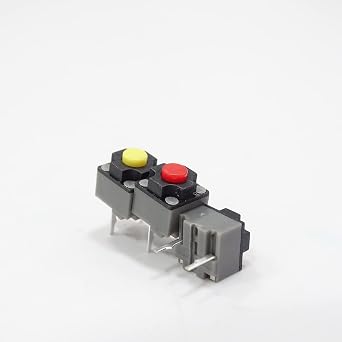 Kailh 5PCS Square Silent Micro Switch 6x6x7.3mm Mute Push Button Switch Can Replace Rectangle Mouse Switch
