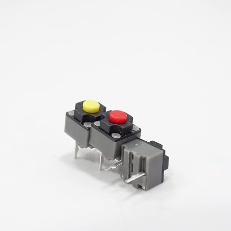 Kailh 5PCS Square Silent Micro Switch 6x6x7.3mm Mute Push Button Switch Can Replace Rectangle Mouse Switch