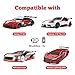 HobbyPark Hard Plastic 12mm Hex RC Drift Wheels and Tires for 1/10 Scale Tamiya HPI Traxxas Kyosho Redcat HSP Drifting, Set of 4