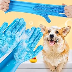 Cat and Dog Bath Gloves Silicon Cat Grooming Gloves High Density Teeth Dog Washing Gloves Hair Removal Pet Bathing Gloves for Massage Scrubbing Shedding with Upgraded Design Cat Washing Gloves Cucciolini Doodles Cat and dog bath gloves silicon cat grooming gloves high density teeth dog washing gloves hair removal pet bathing gloves for massage scrubbing shedding with upgraded design cat washing gloves cucciolini doodles