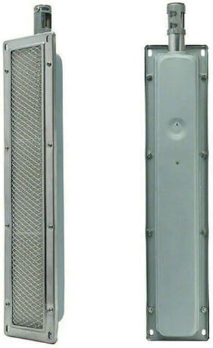Miniatura 7 de Quemador infrarrojo para barbacoa de acero inoxidable, cerámica, quemador de gas, quemador de cerámica infrarroja (cuadrado 13.1 x 3.9 pulgadas)