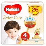 Huggies Pannolini Extra Care, Taglia 4 (7-14 Kg), 1 Pacco da 26 Pezzi