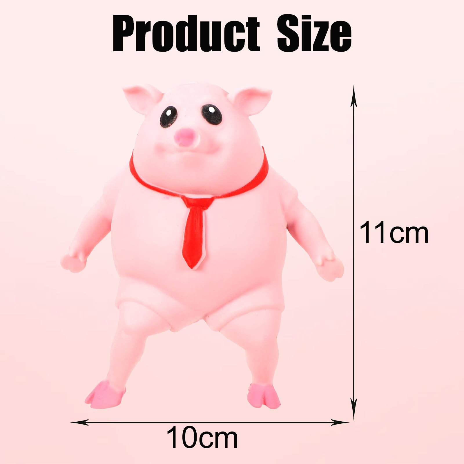 Piggy Stress Toys,Squishy Pig,Pink Pig Stress Relief,Pink Pig Toy,Squeeze Pig Antistress Toy,Squishy Toy Pig - Image 2