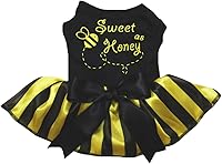 Vista 2 de Petitebella Sweet As Honey - Vestido para perro cachorro (amarillo, talla S)