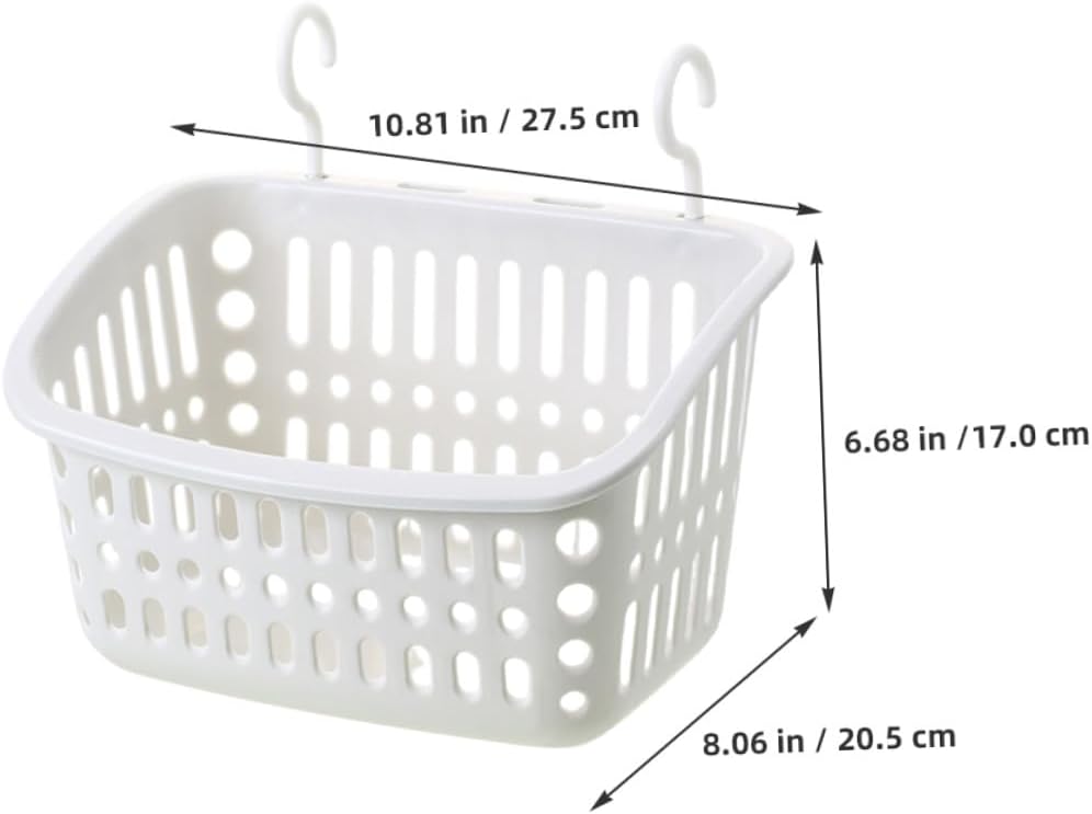 VICASKY 4pcs Hamster Hanging Hammock Bed and Storage Basket Set, Large Rectangular Gray-White Rodent Cage Accessories for Small Pets, Suitable for Hamsters, Rats, Guinea Pigs, and Ferrets