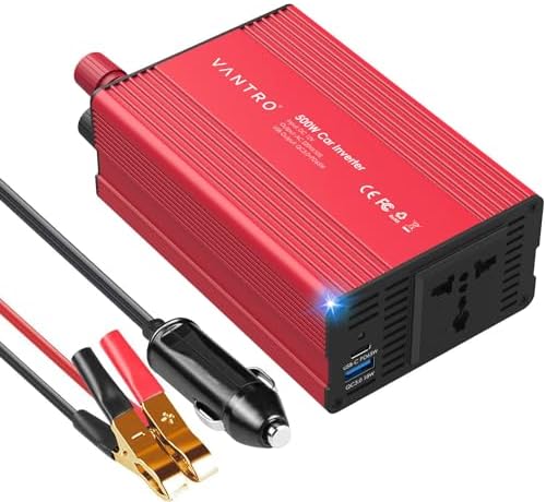 Vantro 200W Car Power Inverter/Laptop Charger with 3 USB (6.2A Max) & 1 ...