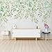 NSDQSM Niestandardowy mural 3D ręcznie malowany akwarela zielone liście świeże rustykalne salon sypialnia łóżko wezgłowie jadalnia portret tapeta - 400 x 327 cm