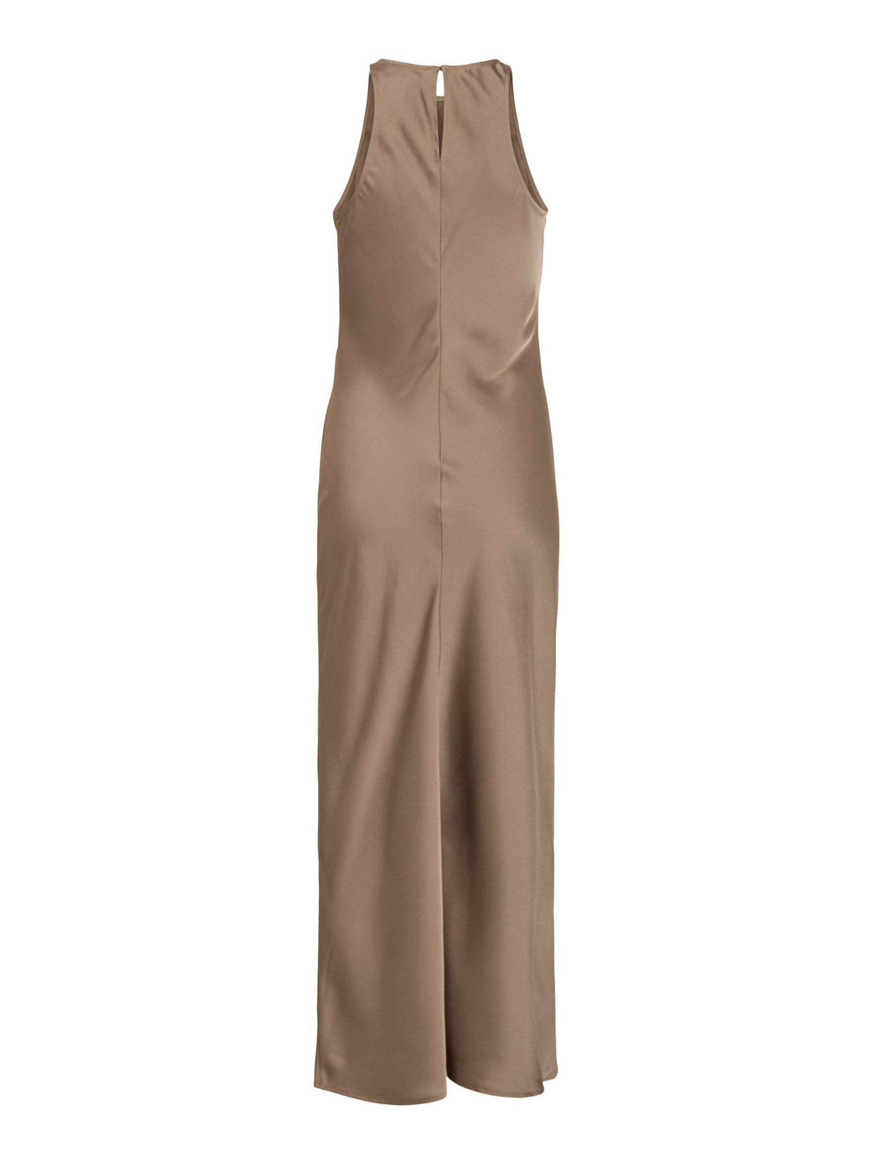 Vila Female Maxikleid Female Damen Maxikleid VIRAVENNA – Ärmelloses Sommerkleid mit Rundhalsausschnitt und fließender Passform