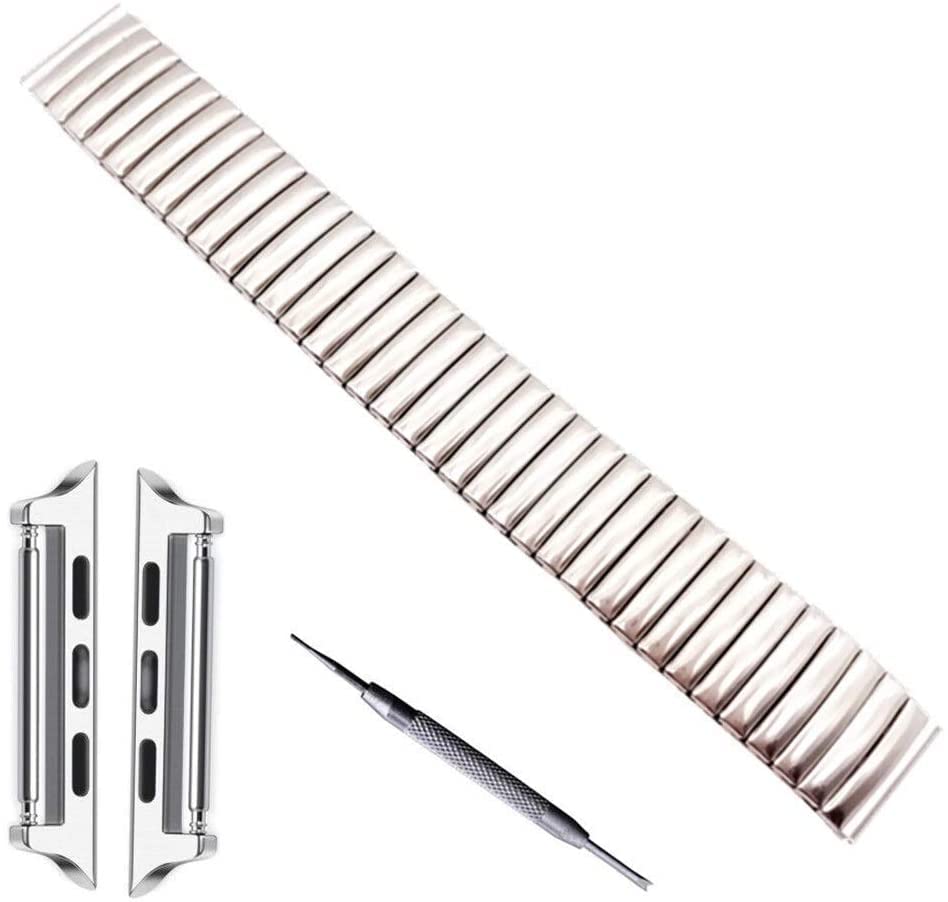 Bracelet de montre en métal extensible pour remplacer le silicone irritant