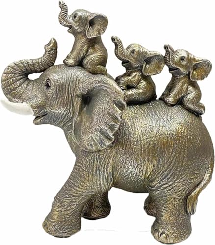 KALDJKS Elefanten Deko, Elefant Statue Figure, Mama Geschenk,...