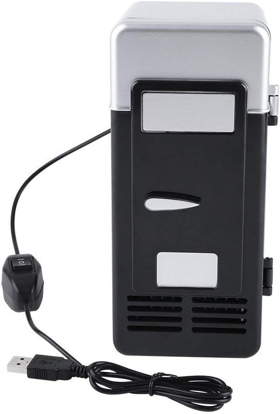 YASHE Mini-Kühlschrank für Schlafzimmer, Skincare mit LED-Spiegel, kleiner Kühlschrank, 4 l