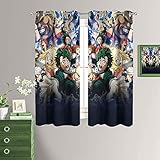 My Hero Academia - Cortinas opacas para dormitorio, manga y 