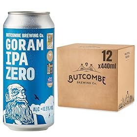 Butcombe Brewery, Goram IPA Zero Cans, Vegan Friendly, Stone Fruit, Citrus, and Bitter Notes 12 x 440ml – Butcombe Brewery