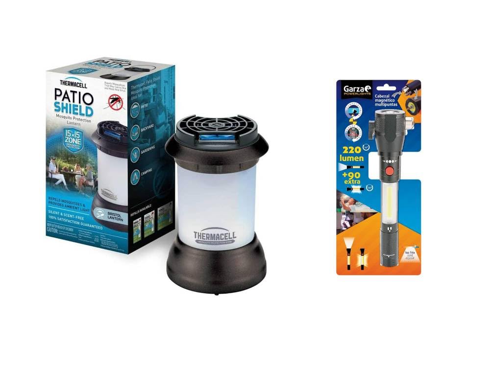 ThermaCELL MR-9S Mosquito Repellent Pest Control Outdoor and Camping Cordless Lantern, Dark Bronze